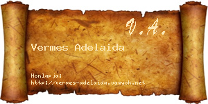 Vermes Adelaida névjegykártya